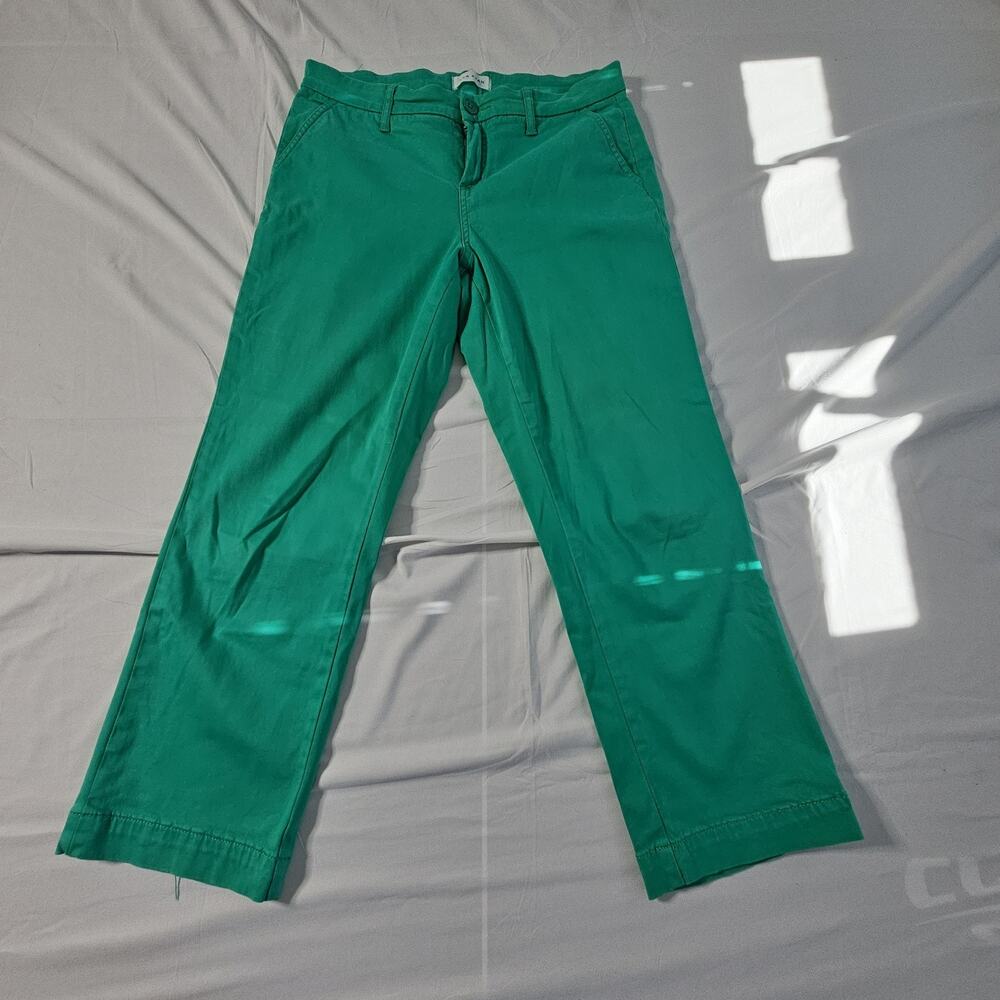 Lila Ryan Shamrock Women's Size 8 Green Stretch Pants Cotton Tencel Blend